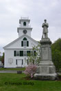 Bennington, NH - Church and Monument - Spring